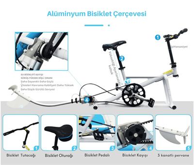 Habl Şişme Deniz Bisikleti - Water Bike
