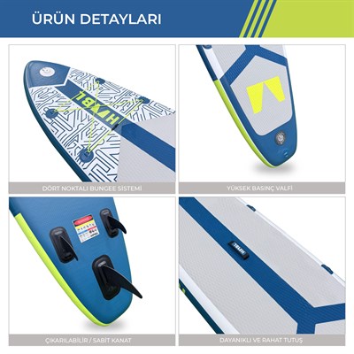 Habl Şişme Deniz Sup Board – Paddle Board - 320 x 81 x 15 Mavi