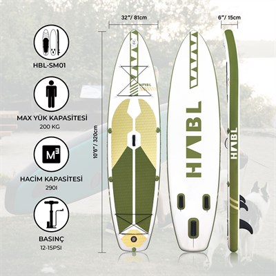 Habl Şişme Deniz Sup Board - Paddle Board - 320 x 81 x 15