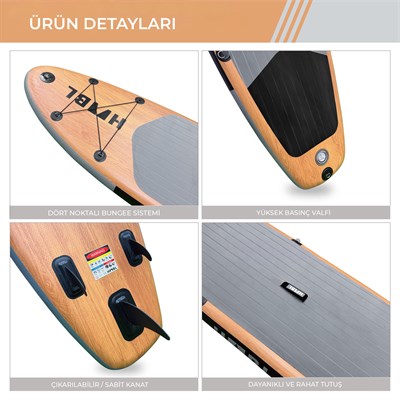 Habl Şişme Deniz Sup Board - Paddle Board – 335 x 84 x 15 Deluxe