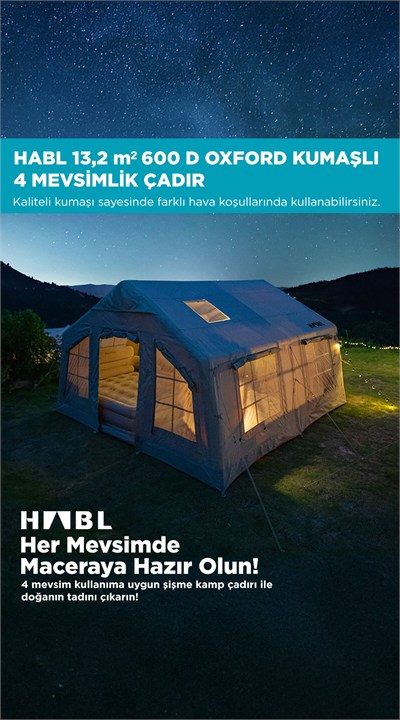 Habl Şişme Kamp Çadırı – 13.2 M2
