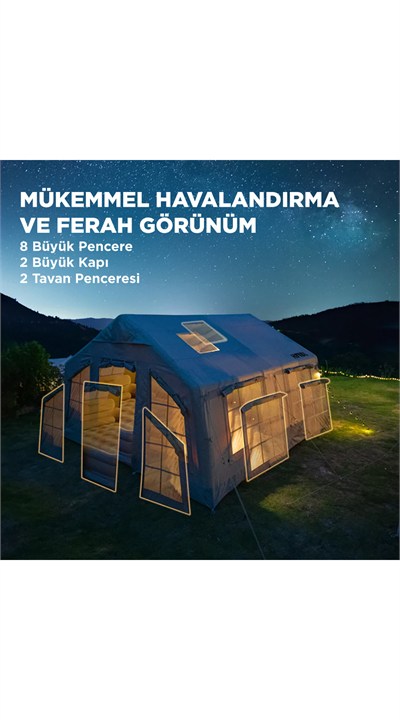 Habl Şişme Kamp Çadırı – 13.2 M2