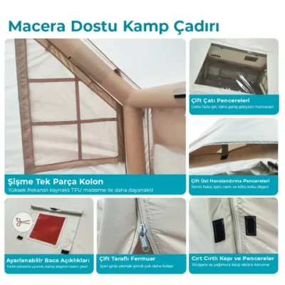 Habl Şişme Kamp Çadırı – 6.3 M2