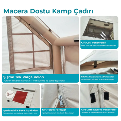 Habl Şişme Kamp Çadırı - 8 M2