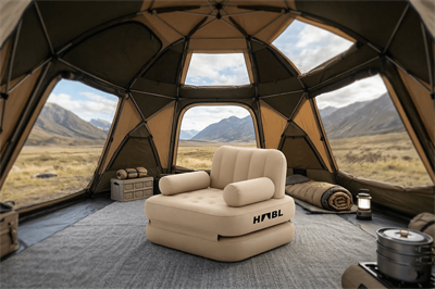 HABL Tek Kişilik 2si 1 Arada Şarjlı Şişme Koltuk ve Yatak 190x100x65