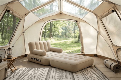 HABL Tek Kişilik 2si 1 Arada Şarjlı Şişme Koltuk ve Yatak 190x100x65