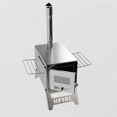 Krom Çift Askılı Çadır Sobası - Kül Hazneli | 430 Krom, 1.50 mm Sac, Kamp ve Outdoor Soba Seti