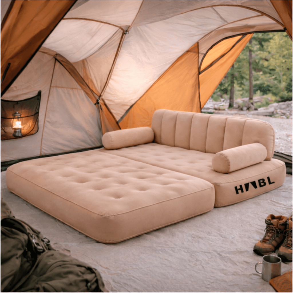 ２つセット可能　Shahki Mattress Offer 9 セミダブル HABL Çift Kişilik 2'si 1 Arada Şarjlı Şişme Koltuk ve Yatak