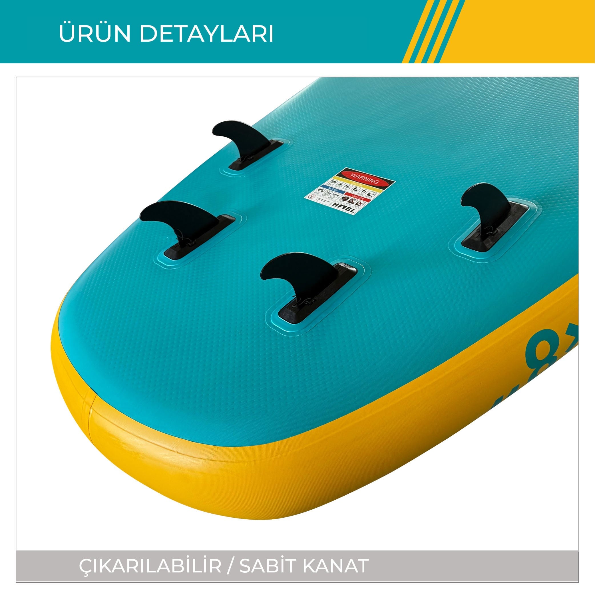 Habl Şişme Deniz Sup Board - Paddle Board – 457 x 140 x 20 XL