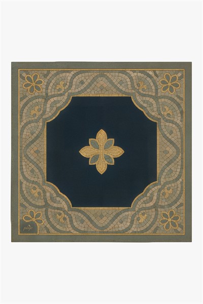 Mozaik İpek Eşarp 90x90