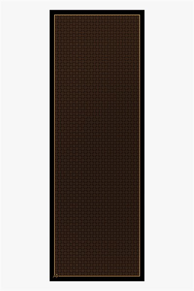 Siyah Kök Desen İpek Şal 70x200
