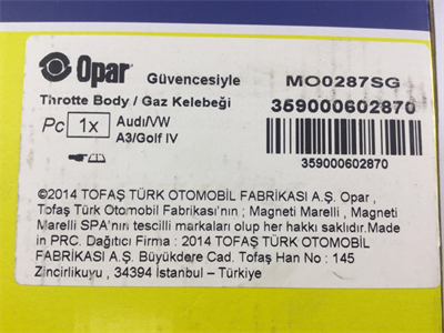 Boğaz Kelebeği | Gaz Kelebeği