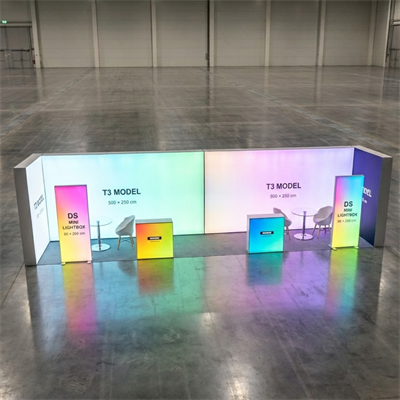 20 m² 3 Cephe Kapalı T3 Modüler fuar Standı  – Set 48