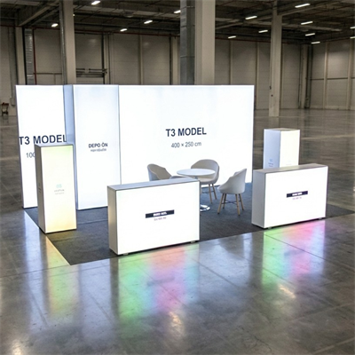 24 m² 1 Cephe Kapalı T3 Modüler fuar Standı  – Set 50