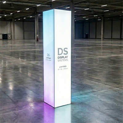 50×50×250 CM KÜP LIGHTBOX TOTEM