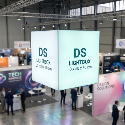 50×50×50 CM KÜP LIGHTBOX HANGING SIGN