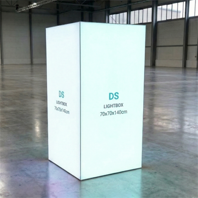 70×70×140 CM KÜP LIGHTBOX ÇİFT KÜP KULE
