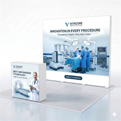 9 m² Modüler Lightbox Fuar Standı (300x300 cm)