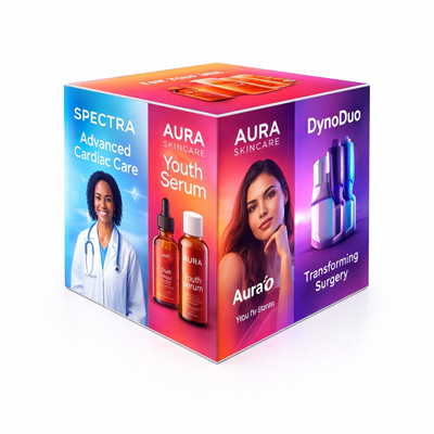 Küp Lightbox 909×090 cm - Ön Cephe Görünümü