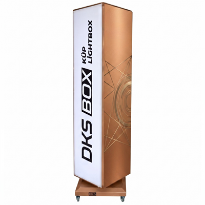 DKS RS118 Işıklı 360° Dönen Tabela Lightbox 40x180cm