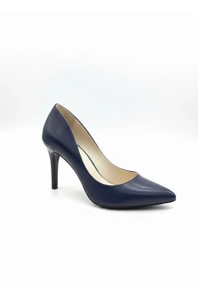 Karvenshoes Haki̇ki̇ Lacivert Süet Sti̇letto 1352