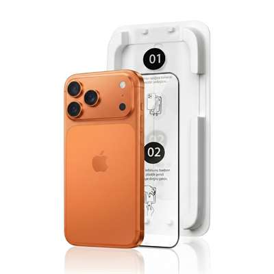 Fulltech MagicBox iPhone 17 Pro Max Premium Tempered Glass Aparatlı Ekran Koruyucu - Clear
