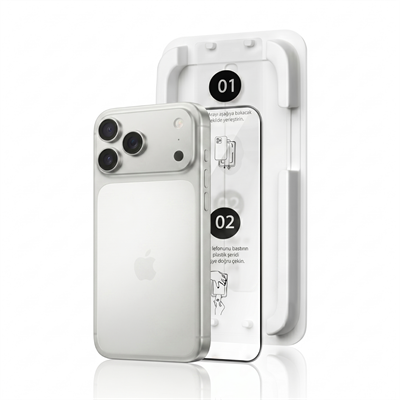 Fulltech MagicBox iPhone 17 Pro Premium Tempered Glass Aparatlı Ekran Koruyucu - Clear