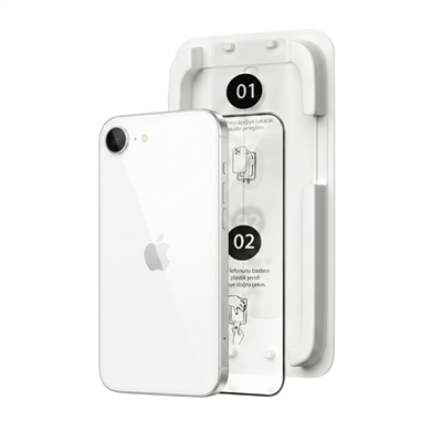 Fulltech MagicBox iPhone17e/16e/14/13Pro/13 Premium Tempered Glass Aparatlı Ekran Koruyucu - Clear