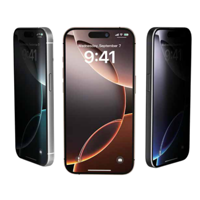 Fulltech MagicBox iPhone Air Premium Tempered Glass Aparatlı Ekran Koruyucu - Privacy