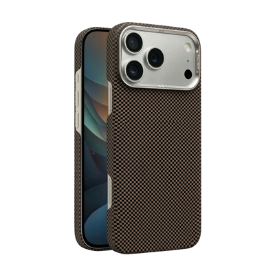 Fulltech PC1 iPhone 17 Pro Max Magsafe Karbon Tasarım Kılıf - Desert Brown