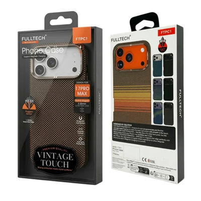 Fulltech PC1 iPhone 17 Pro Max Magsafe Karbon Tasarım Kılıf - Desert Brown