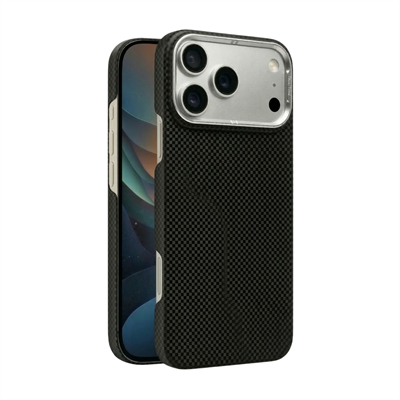 Fulltech PC1 iPhone 17 Pro Max Magsafe Karbon Tasarım Kılıf - Desert Black