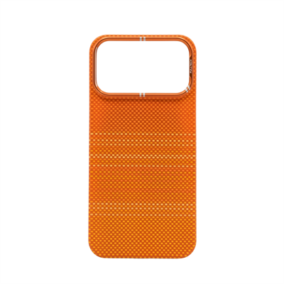 Fulltech PC1 iPhone 17 Pro Max Magsafe Karbon Tasarım Kılıf - Orange