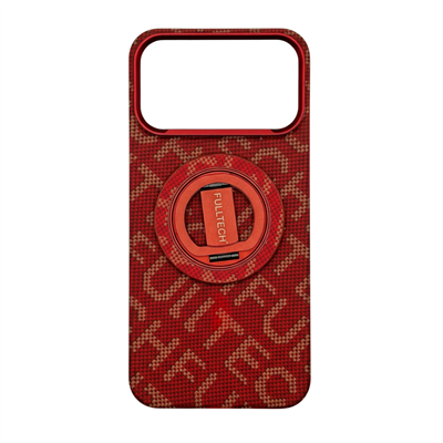 Fulltech PC2 iPhone 17 Pro Max Magsafe Karbon Tasarım Kılıf - Red