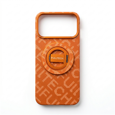 Fulltech PC2 iPhone 17 Pro Max Magsafe Karbon Tasarım Kılıf - Orange