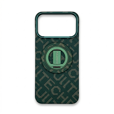 Fulltech PC2 iPhone 17 Pro Max Magsafe Karbon Tasarım Kılıf - Green