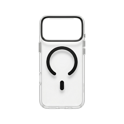 Fulltech PC3 iPhone 17 Pro Max Magsafe Karbon Tasarım Kılıf - Şeffaf Black