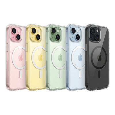 iBerry Bunkerglass iPhone 15 Magsafe Uyumlu Kılıf - Şeffaf