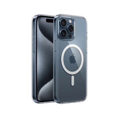 iBerry Bunkerglass iPhone 15 Pro Max Magsafe Uyumlu Kılıf - Şeffaf