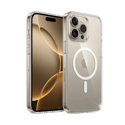 iBerry Bunkerglass iPhone 16 Pro Max Magsafe Uyumlu Kılıf - Şeffaf