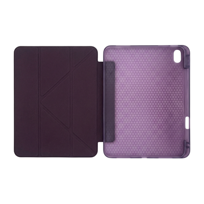 PS iPad A16 / 10.9 (10. nesil) Tri Folding Standlı Kılıf - Damson