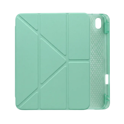 PS iPad A16 / 10.9 (10. nesil) Tri Folding Standlı Kılıf - Yeşil