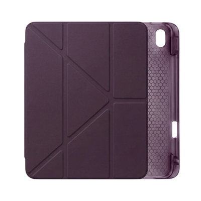 PS iPad A16 / 10.9 (10. nesil) Tri Folding Standlı Kılıf - Damson