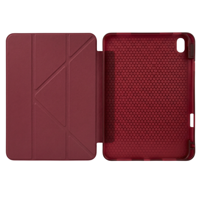 PS iPad A16 / 10.9 (10. nesil) Tri Folding Standlı Kılıf - Bordo