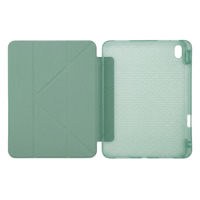 PS iPad A16 / 10.9 (10. nesil) Tri Folding Standlı Kılıf - Yeşil