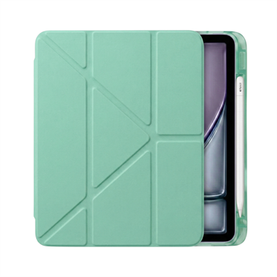 PS iPad Air 11 inç (M4)/(M3)/(M2) Tri Folding Standlı Kılıf - Yeşil