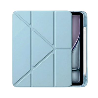 PS iPad Air 11 inç (M4)/(M3)/(M2) Tri Folding Standlı Kılıf - Turkuaz
