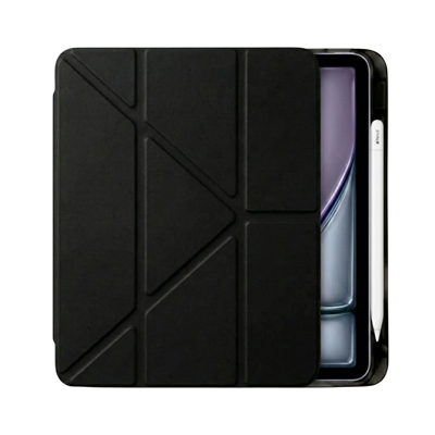 PS iPad Air 11 inç (M4)/(M3)/(M2) Tri Folding Standlı Kılıf - Siyah