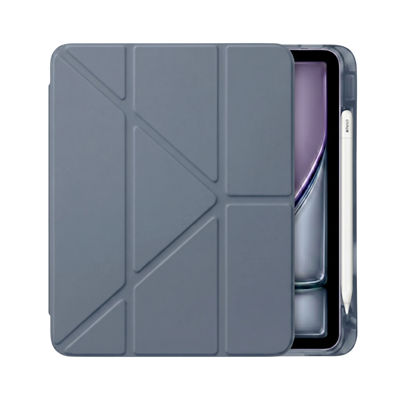 PS iPad Air 11 inç (M4)/(M3)/(M2) Tri Folding Standlı Kılıf - Gri