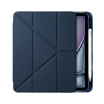 PS iPad Air 11 inç (M4)/(M3)/(M2) Tri Folding Standlı Kılıf - Lacivert